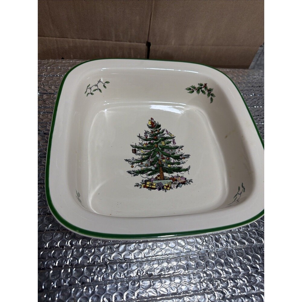 Spode Christmas Tree 10" Square Baker